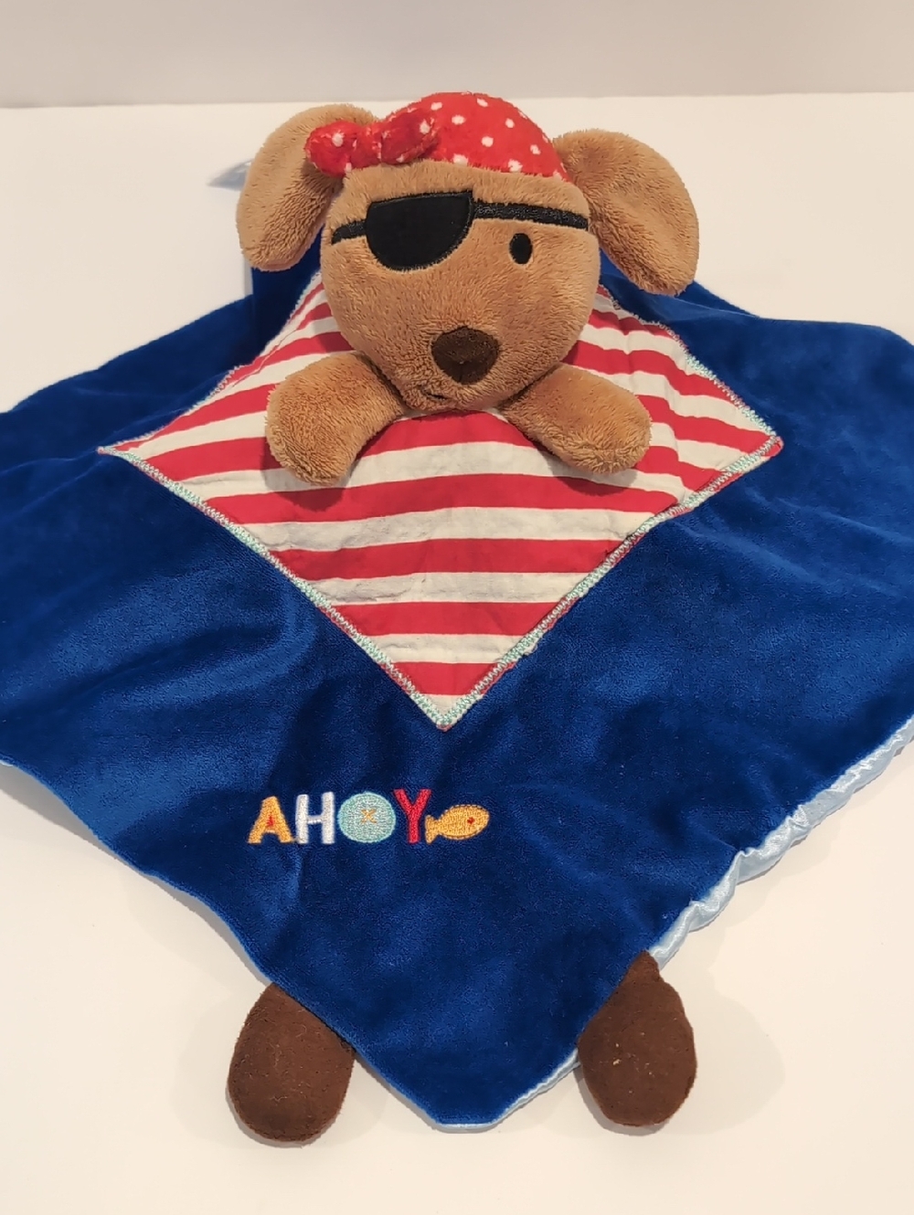 Kids Preferred Pirate Puppy Dog Blue Security Blanket Lovey